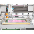 Automatic two colors roll to roll silk screen printing machine made in china for sale